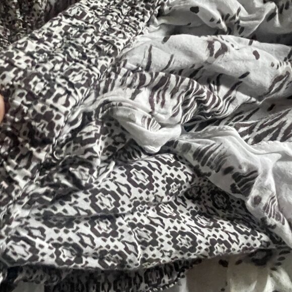 Zara Aztec mini skirt layered ruffled bohemian short women’s Sz small rare style - Picture 6 of 6